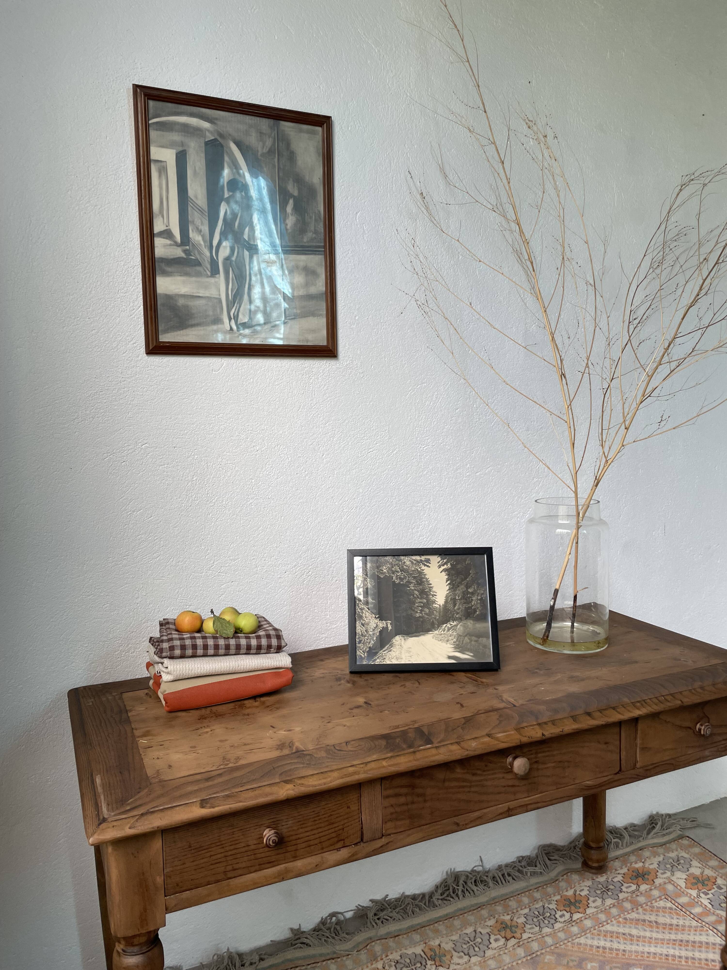 Nude charcoal drawing