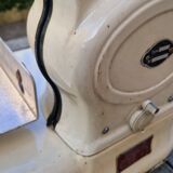 Antique Testut Dayton white bakelite grocery scale, 1960s