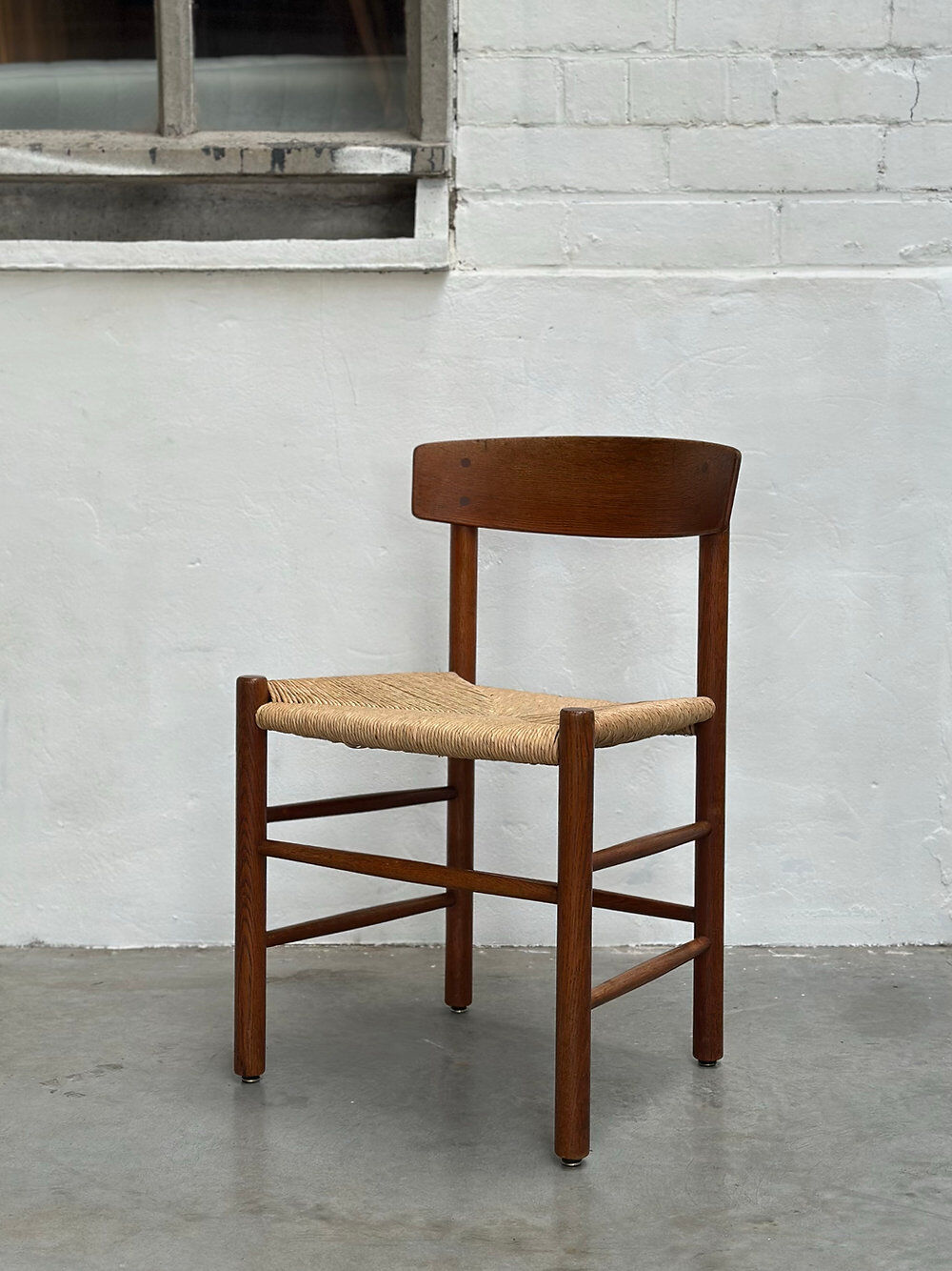 4 'J39' chairs and 'C18' shaker table, Børge Mogensen, FDB Møbler, Denmark