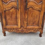Wardrobe 2 doors Louis XV walnut of the XlX th siecle