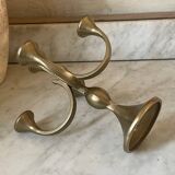 Solid Brass Brutalist Chandelier