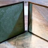 Mirror barber triptych early twentieth century 57x21cm