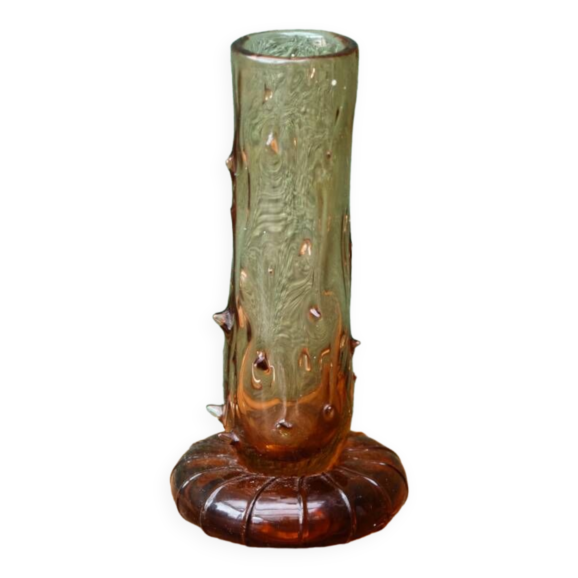 Blown glass soliflore vase