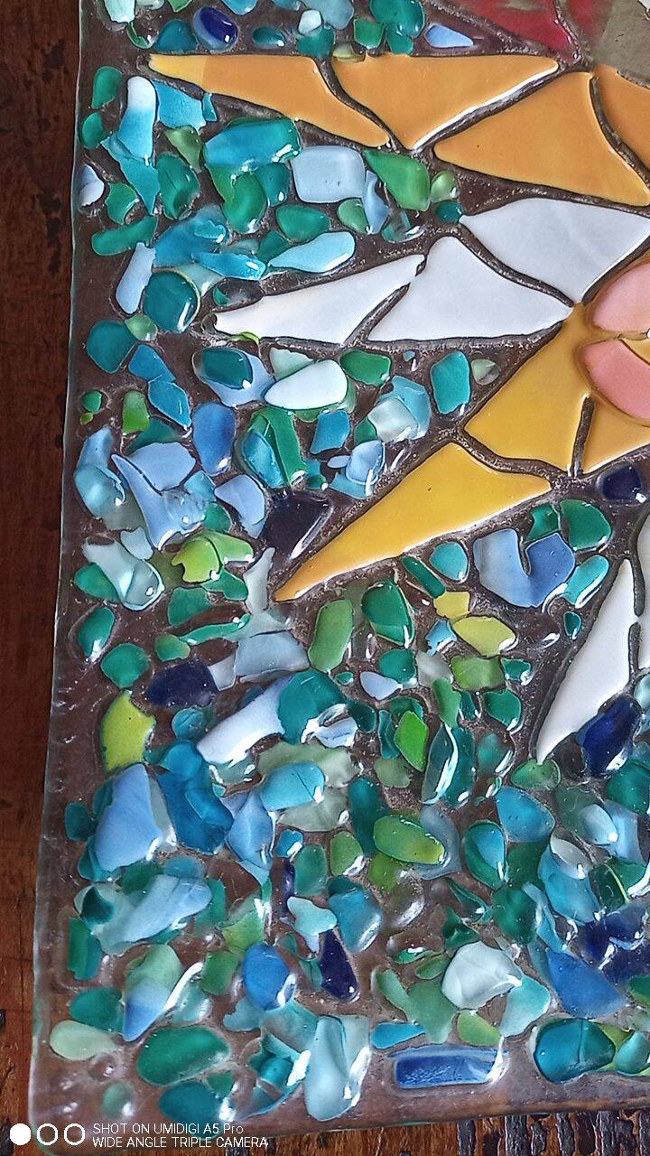 Murano - glass marquetry bowl "Omaggio a Gaudi"