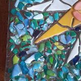 Murano - glass marquetry bowl "Omaggio a Gaudi"