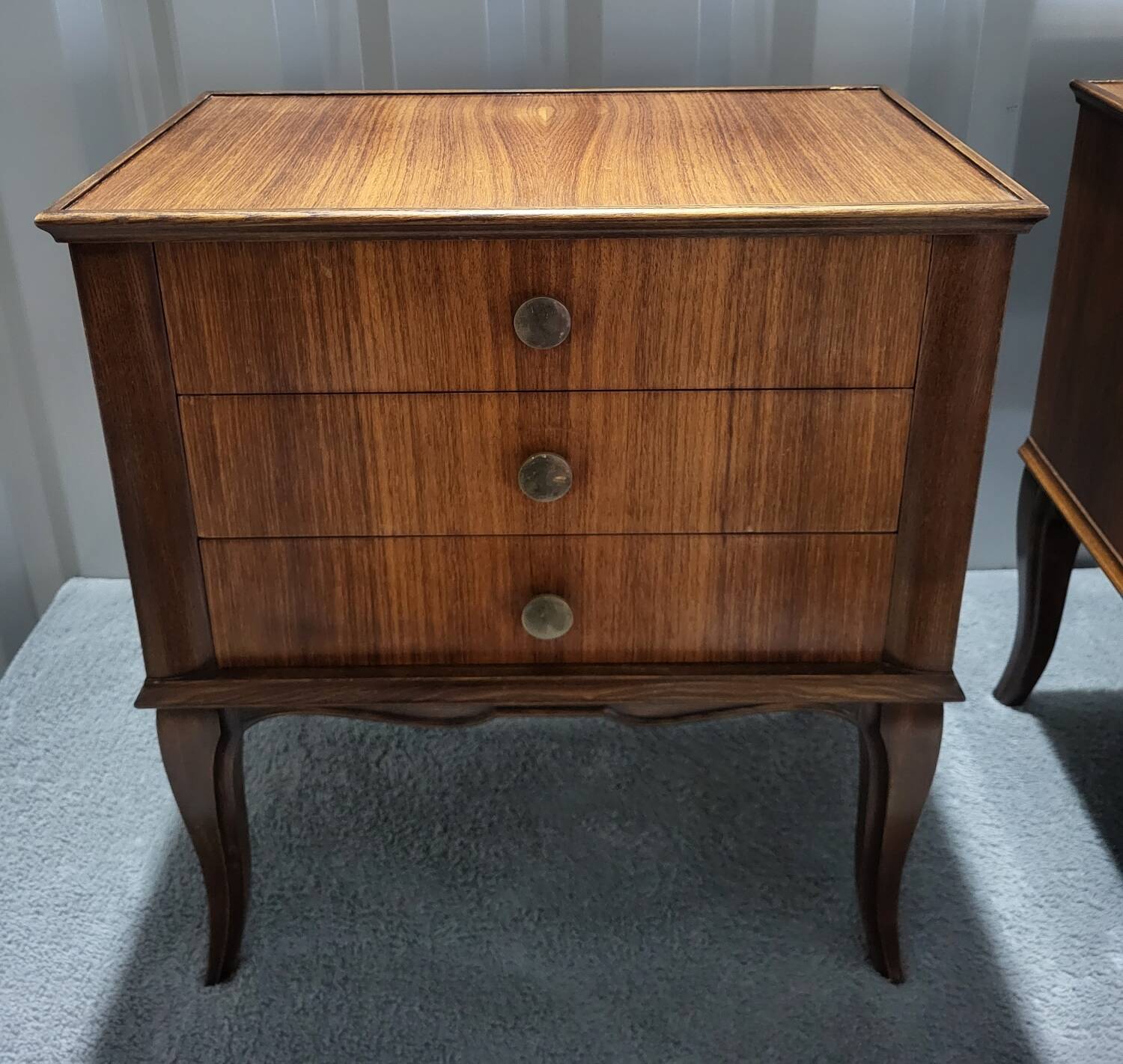 Paire de chevets tables de nuit Art Déco Vintage