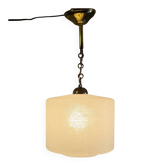 Vintage brass and glass pendant - 1960s