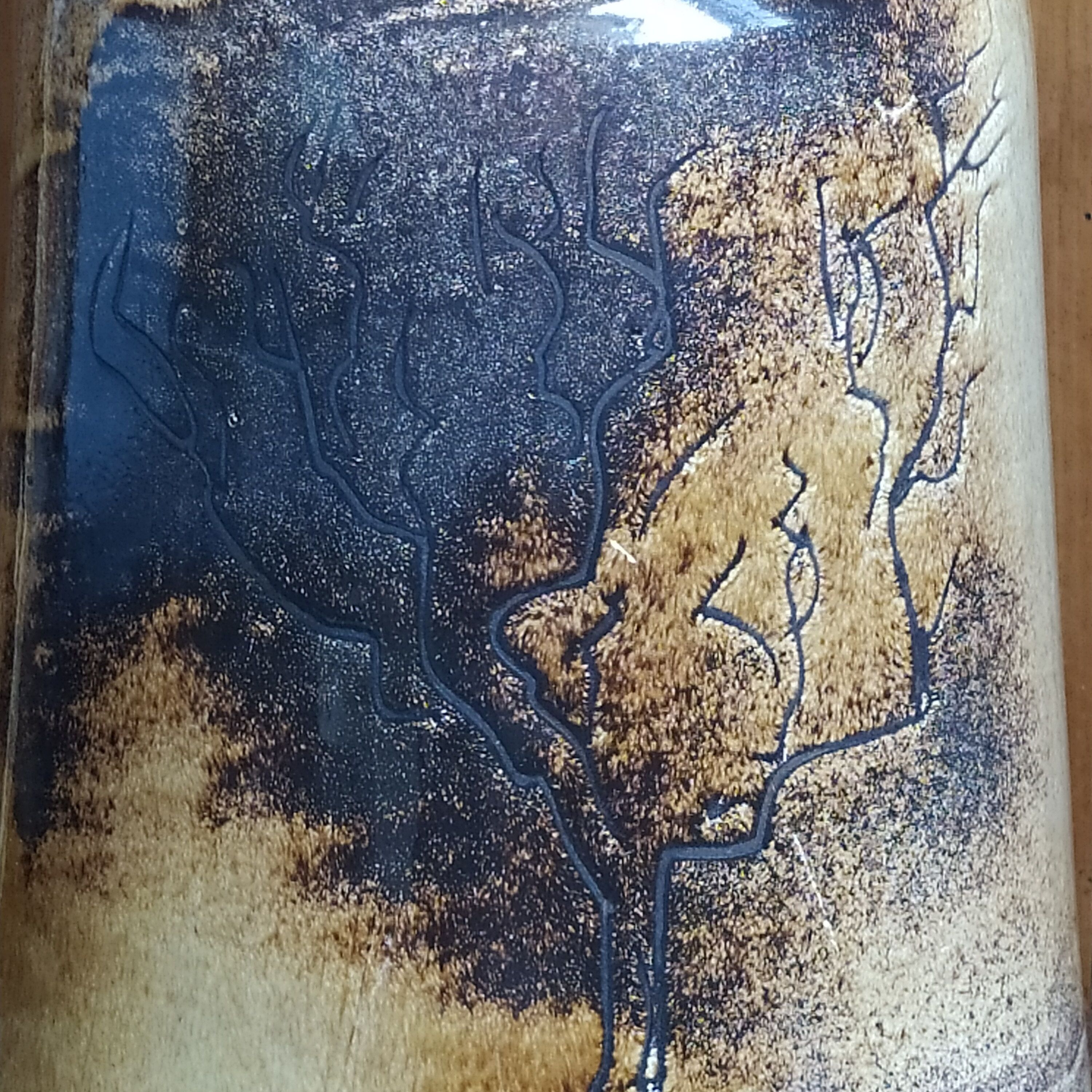 Ceramic lamp from the 1970s