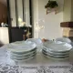 Asparagus plates in Lafarge porcelain