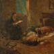 The Tragic Return, oil on canvas, late 1800s