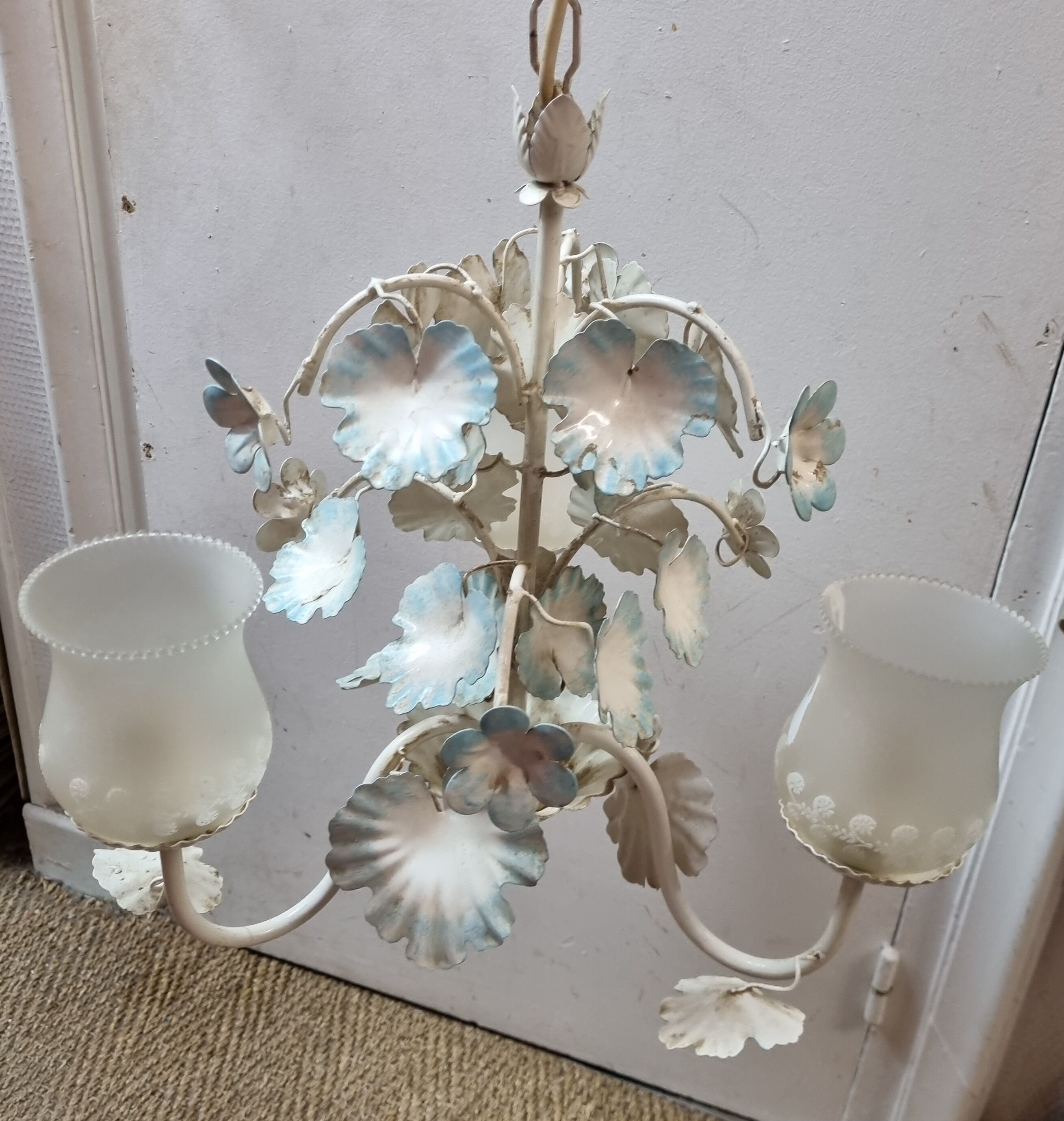 Chandelier Floreart 3 fires, Italy, 1970