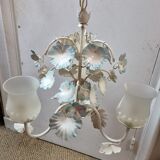 Lustre Floreart 3 feux, Italie, 1970