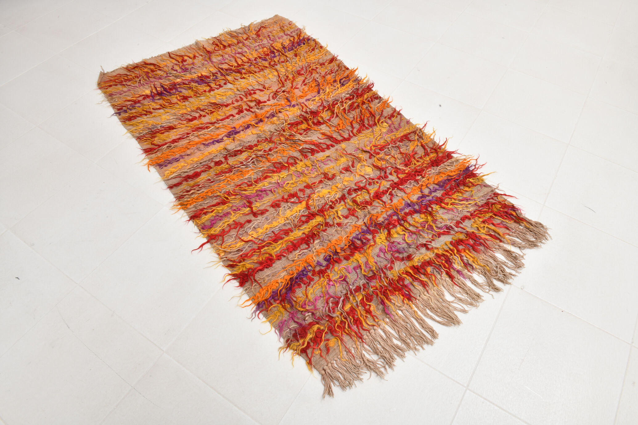 3x6 tulu filikli wool vintage kilim rug,110x175cm