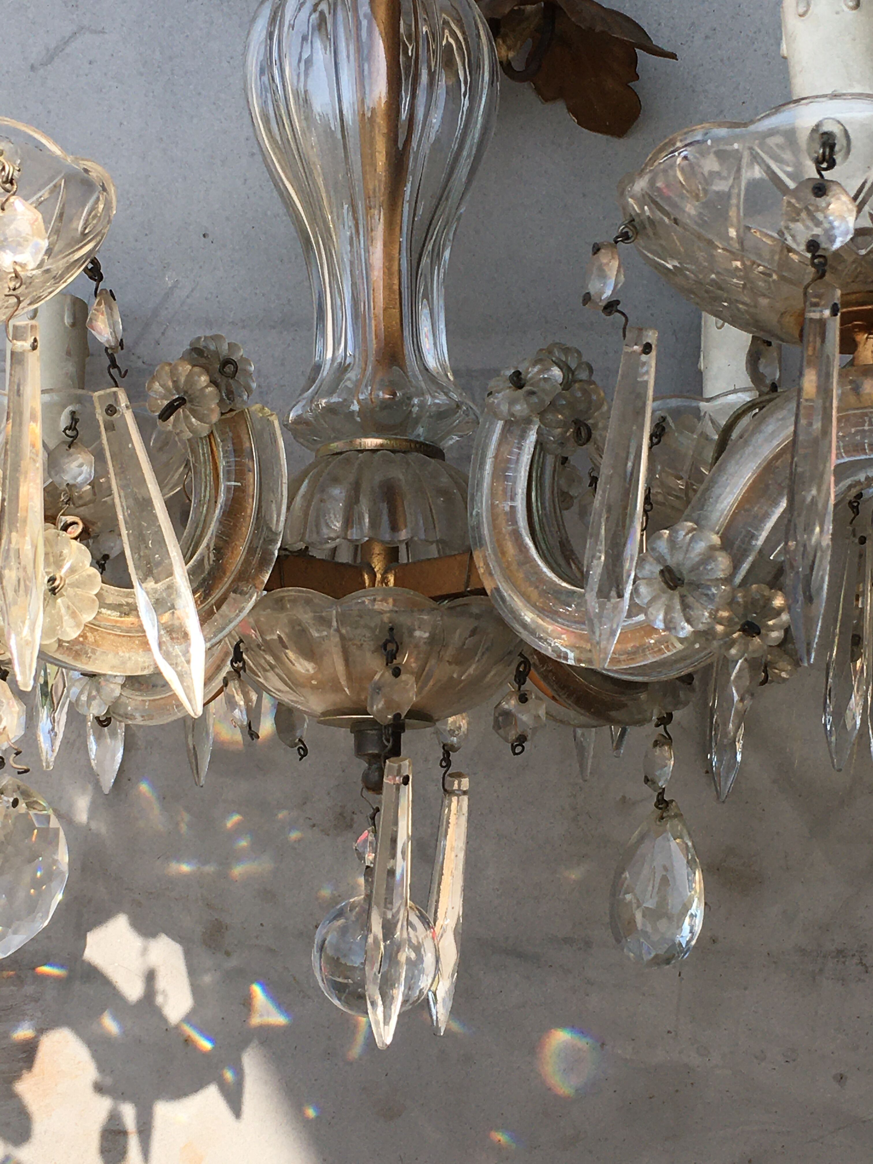 Venetian chandelier 1960 4 fires