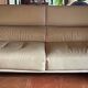 Roche Bobois leather three-seater sofa