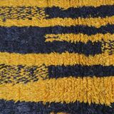 Tapis Berbère Jaune et Noir - 297 x 200 cm