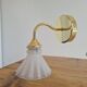 Vintage glass globe wall lamp