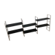 Vintage gold black string shelf 1960 144x60cm