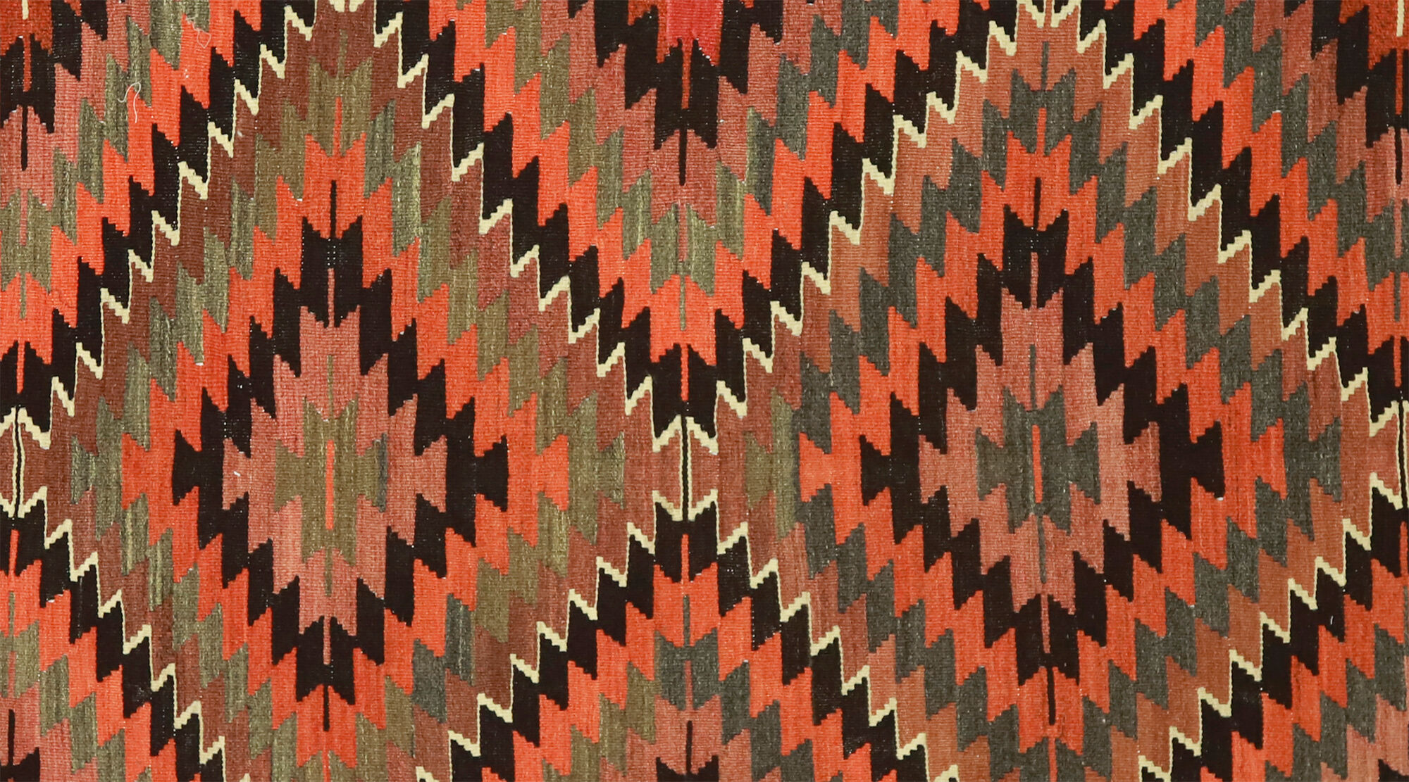 Anatolian handmade kilim rug 342 cm x 117 cm