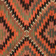 Anatolian handmade kilim rug 342 cm x 117 cm