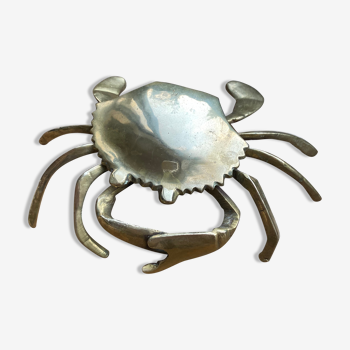 Brass crab ashtray