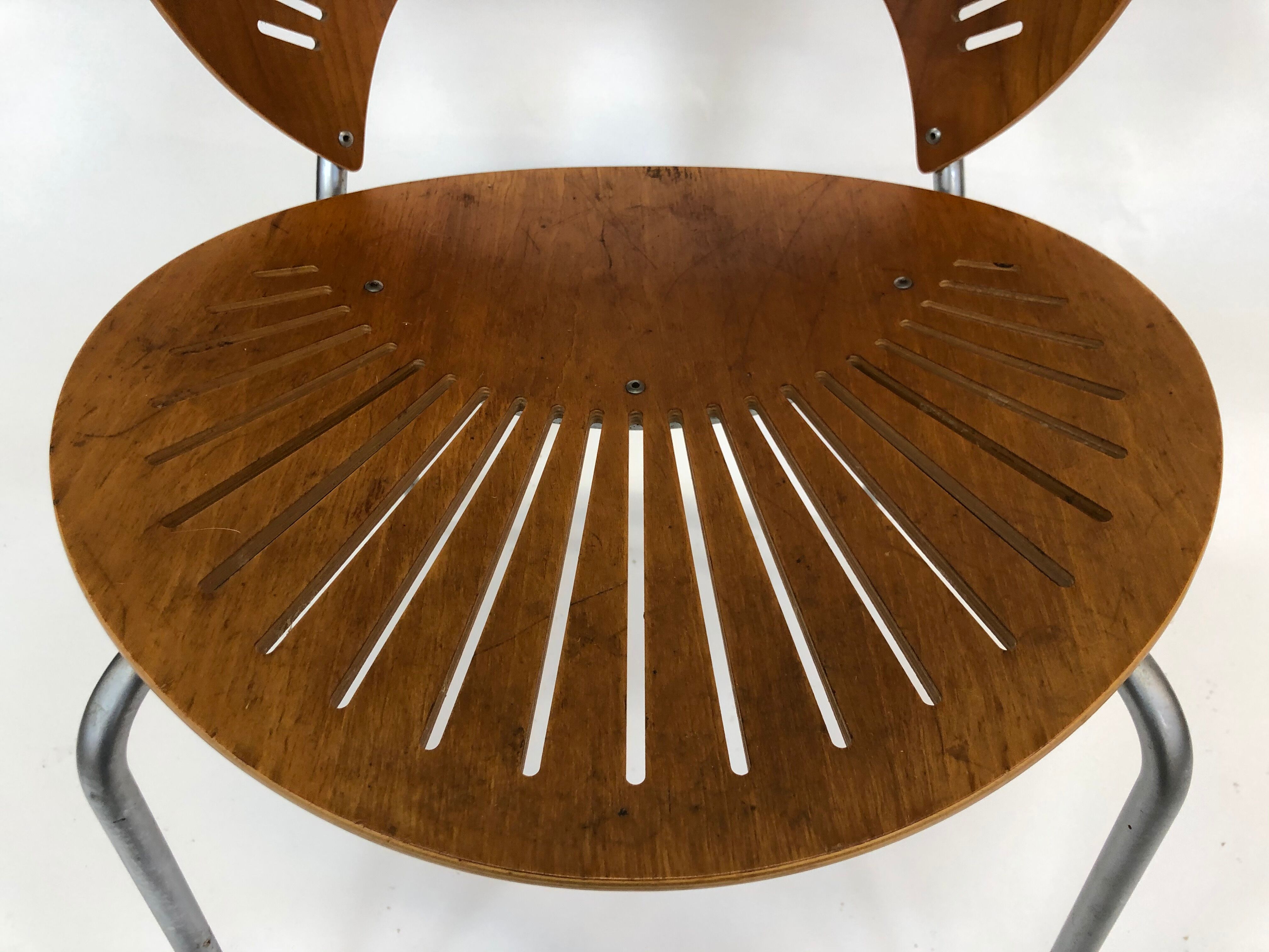 Suite de quatre chaises danoise "Trinidad" par Nanna Ditzel pour Fredericia Stolefabrik en teck