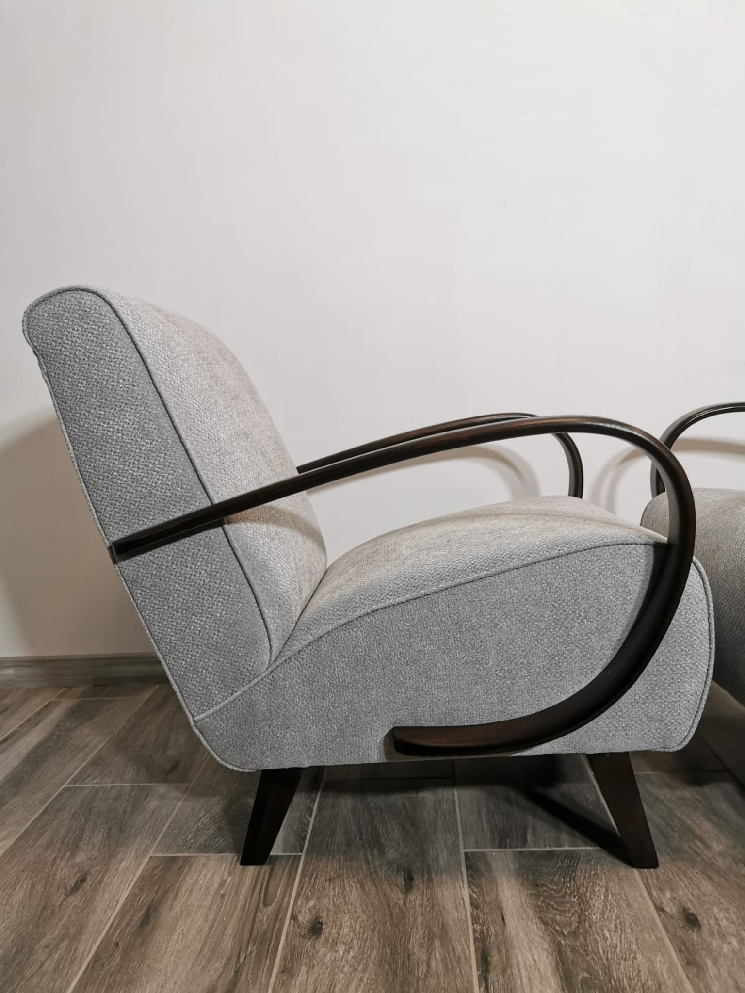 Fauteuils de Jindrich Halabala, années 1940, Set de 2
