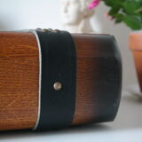 Solid oak box book shape
