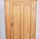 Antique corner cabinet - solid pine - brass fittings - 1920s