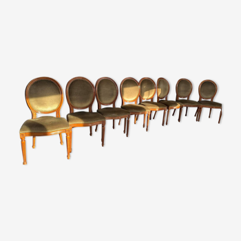 8 medallion chairs