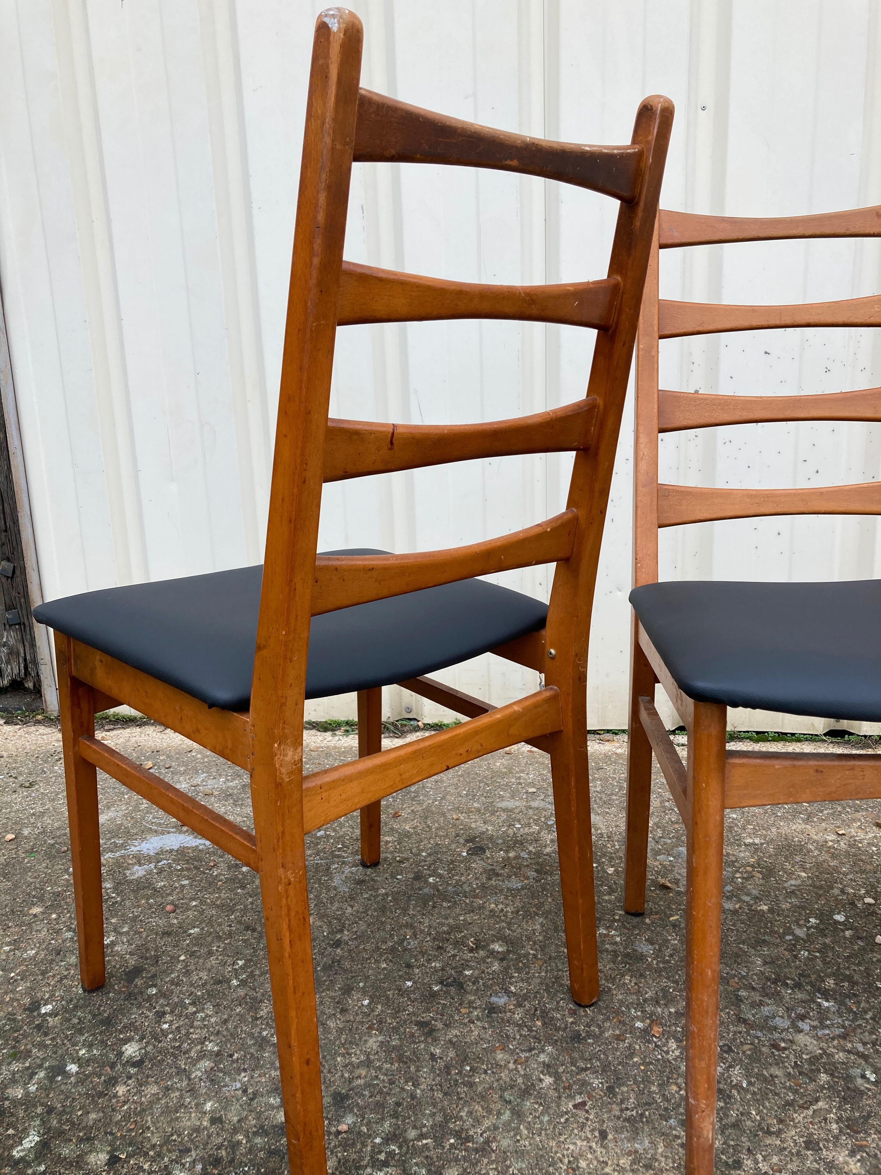 Set of 3 old scandinavian chairs, 60