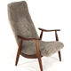Mid century modern Armchair brown doodle (1) - total restoration - unique