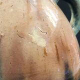 Vase with asymmetrical handles in Flemish stoneware, handcrafted