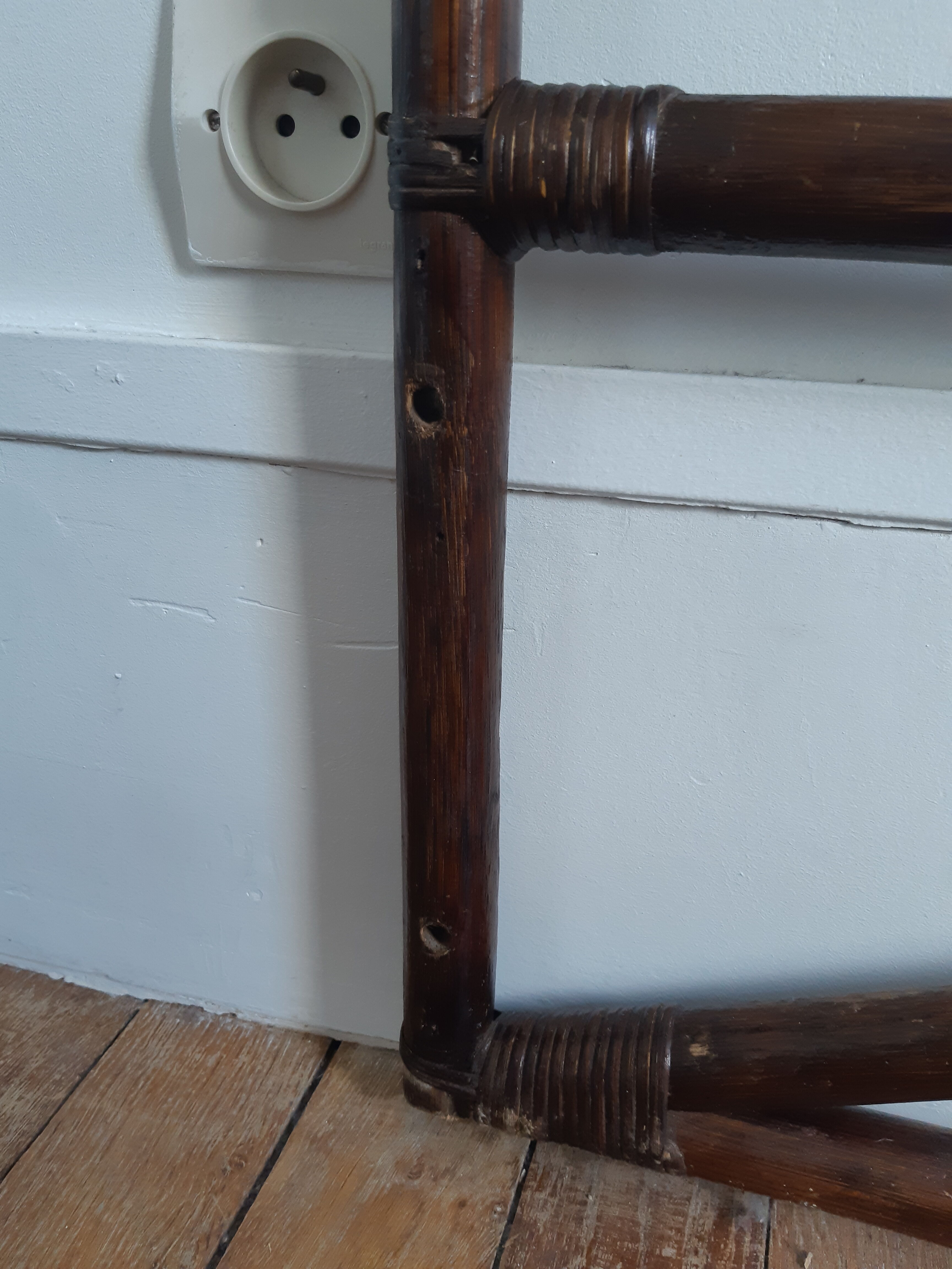 Rattan headboard 2 people