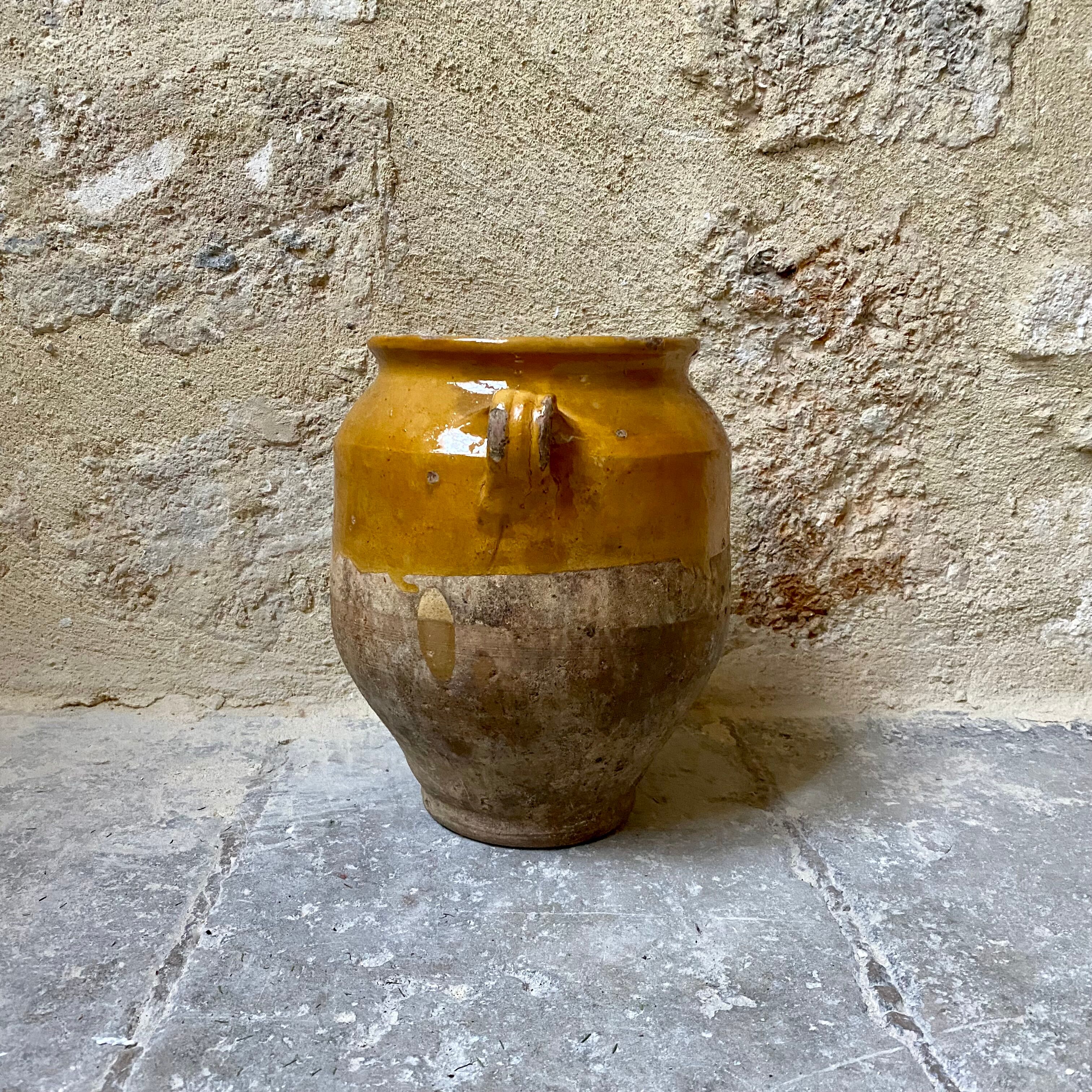 Yellow grease pot 26 cm