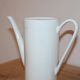 Vintage ribbed white porcelain coffee pot Berry P.L. – Made in France