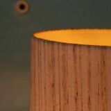 Vintage Danish design table lamp in teak Domus