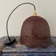 Vintage braided wicker suspension electrified to nine