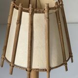 Vintage rattan lamp from the 60s