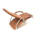 Fauteuil relax réglable Optima d'Ingmar Relling en cuir cognac