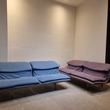 Blue Wave Sofa by Giovanni Offredi for Saporiti Italia