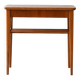 Scandinavian vintage teak nightstand with slatted shelf