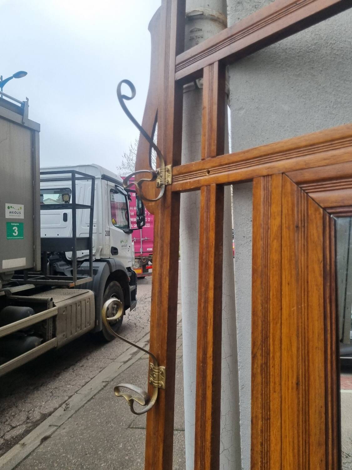 Old vintage coat rack wardrobe