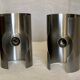 Paire d'appliques tubes chromées vintage 1970 space âge