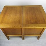 Vintage oak bedside tables