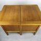 Vintage oak bedside tables