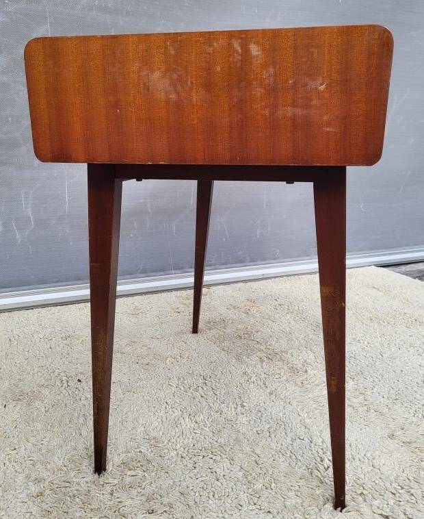 Scandinavian console dressing table desk with drop-down top