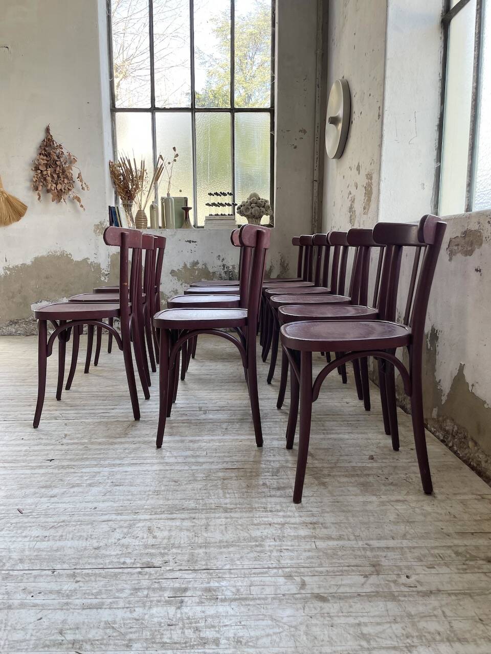 Set of 13 Japy bistro chairs, 1940