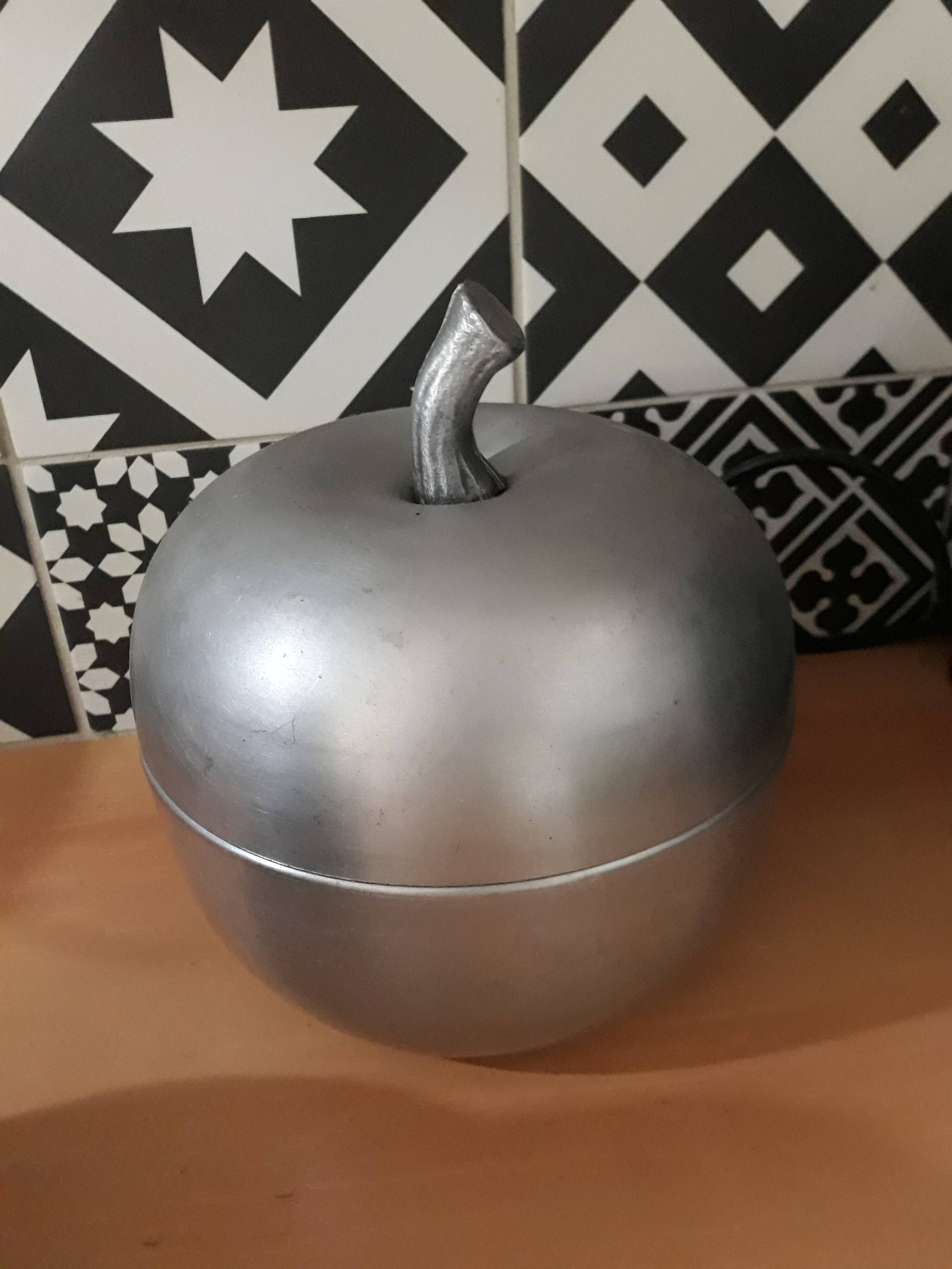 Pair of 2 buckets ice brushed aluminium