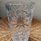 Vintage Marguerite vase in chiseled crystal